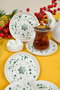 Hermia Juego de 6 Platos de Porcelana Kartanem 6 Multicolor de 12 cm